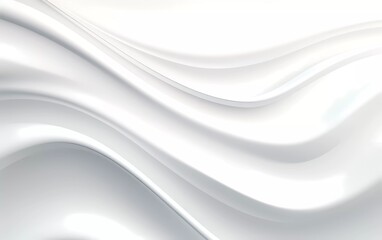 Obraz na płótnie Canvas White abstract background with waves. generative ai