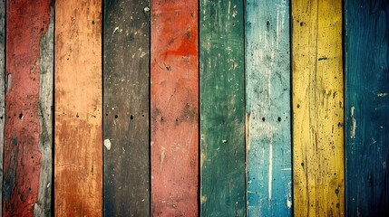 Old, grunge, colorful wood background