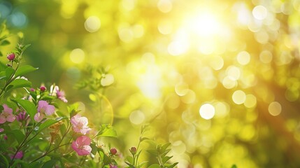 Obraz premium summer background, flare light background