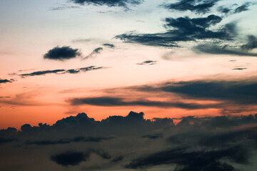 sunset in the mountains