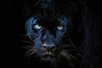 The mysterious world of the Panther with its nocturnal stare