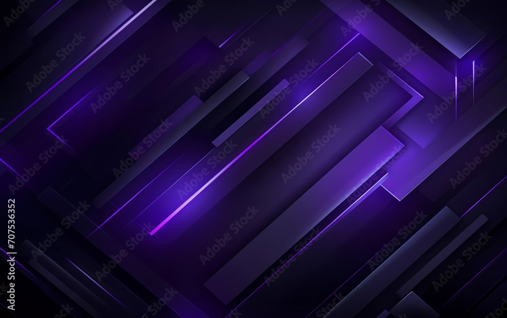 Poster glowing purple and gray abstract background geometry and layer elements vector. generative ai