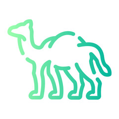 camel Line Gradient Icon