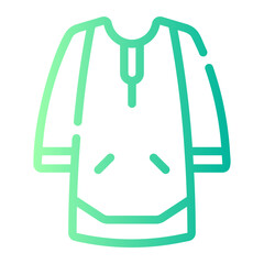 cloth Line Gradient Icon