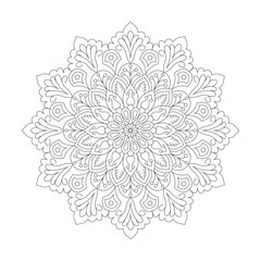  Adult Mandala Mania coloring book mandala page for kdp book interior