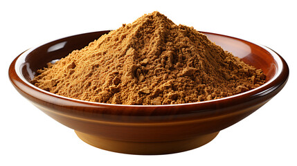 Cumin seeds powder in a plate png background