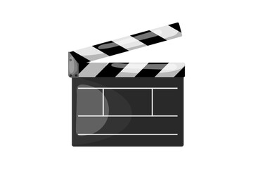 Fototapeta premium Clapboard Functional Information Sticker Design