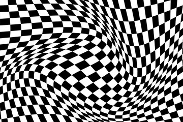 Abstract seamless checkered pattern moving background