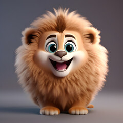 Lion smiling 008. Generate Ai