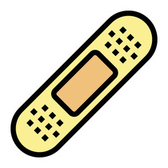 bandaid line icon