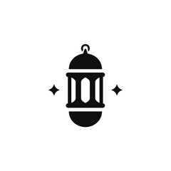 Muslim lantern icon isolated on transparent background