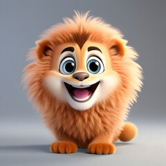 Lion smiling 047. Generate Ai
