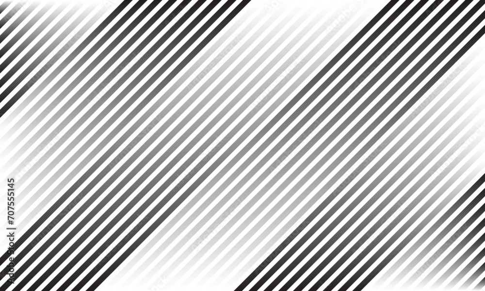 Aufkleber abstract diagonal black white gradient line pattern.