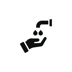 Muslim wudhu icon isolated on transparent background