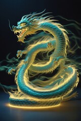 Fototapeta premium Dynamic Chinese Dragon Image