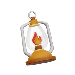 Camping Lantern 3D Icon