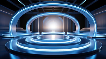 Abstract scene background. Product presentation, mock up, show cosmetic product, Podium, stage pedestal or platform. ai
