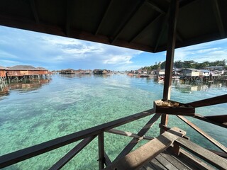 Mabul Island, the base for diving in Sipadan Island, Sabah state in Malaysia.