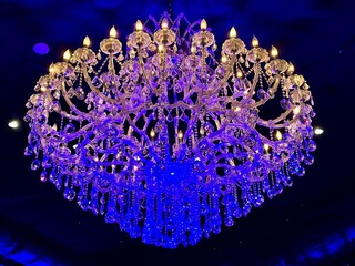 Purple chandelier