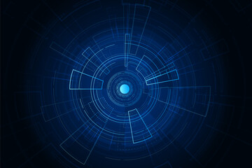 Sci fi futuristic user interface, HUD, Technology abstract background , Vector illustration.