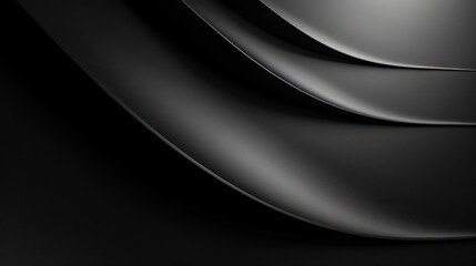 A sleek and classy 3D background in dark black, featuring solid texture and clean lines.
