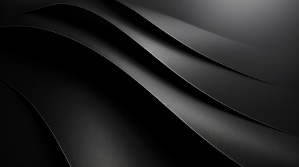 Elegant 3D black background with a solid texture, clean lines, and a classy color scheme for a sleek look.
