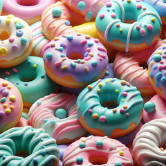 Fototapeta na wymiar pastel donuts 