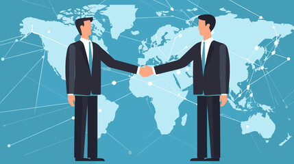 Obraz premium World wide business concept image. Vector illustration.