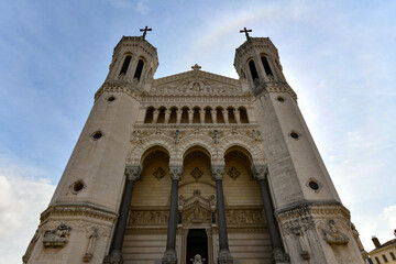 Fototapeta na wymiar Basilica Notre Dame de Fourviere - Lyon, France