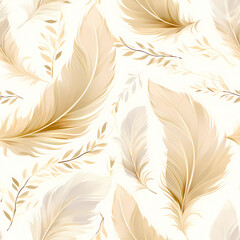 Soft Feather Delight Beige & Cream