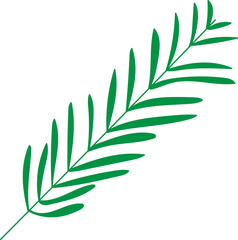 illustration of green leaves