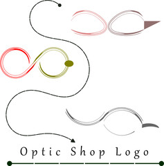 Optic Shop Logo, Eyeglasses business logo design, Optics, 