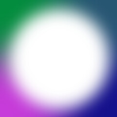 An abstract cut out transparent iridescent gradient border design element.
