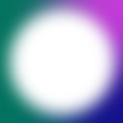 An abstract cut out transparent iridescent gradient border design element.