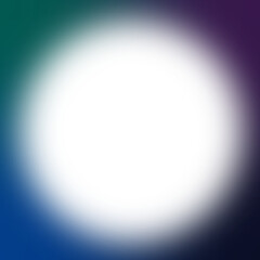 An abstract cut out transparent iridescent gradient border design element.