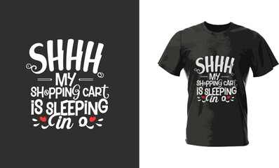 Shopping cart Black Friday theme vector t-shirt design, illustration, typography
