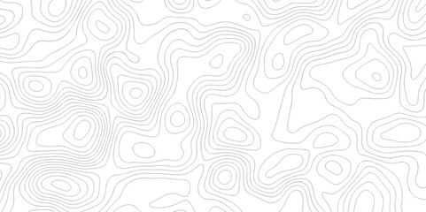 Seamless topo map pattern  lines. Abstract sea map geographic contour map. topographic contours map background. Abstract white pattern topography vector background. Topographic line map background.