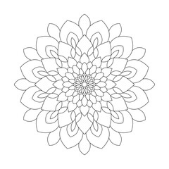 Spiritual splendor mandala coloring book page for kdp book interior