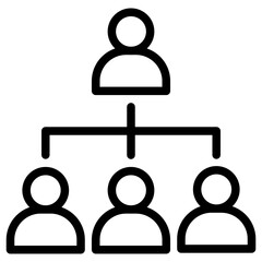 Org Hierarchy, organization chart icon