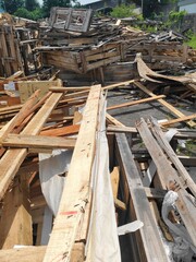 construction of a wooden house