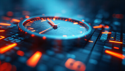 Time management, time passing  concept image.