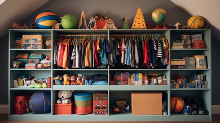Kid's Closet Organization Generative AI
