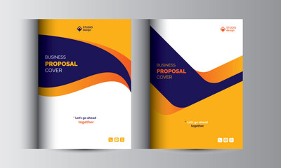 Business Proposal Catalog Cover Design Template Concepts
