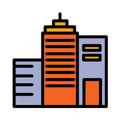 Buildings Business City Filled Outline Icon