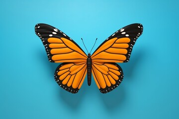 Colorful Butterfly for Design. Artistic Logo Element