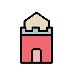 City Great Landmark Filled Outline Icon