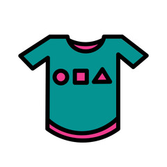 Casual Clothes Clothing Filled Outline Icon