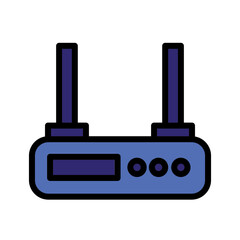 Antenna Communication Internet Filled Outline Icon