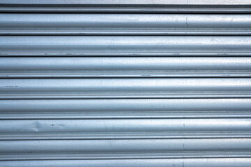 metal shutters background, part of horizontal metallic gate for background or wall paper