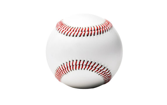 Baseballs Dynamic Journey from the Pitcher Mound to the Batter Box on White or PNG Transparent Background.